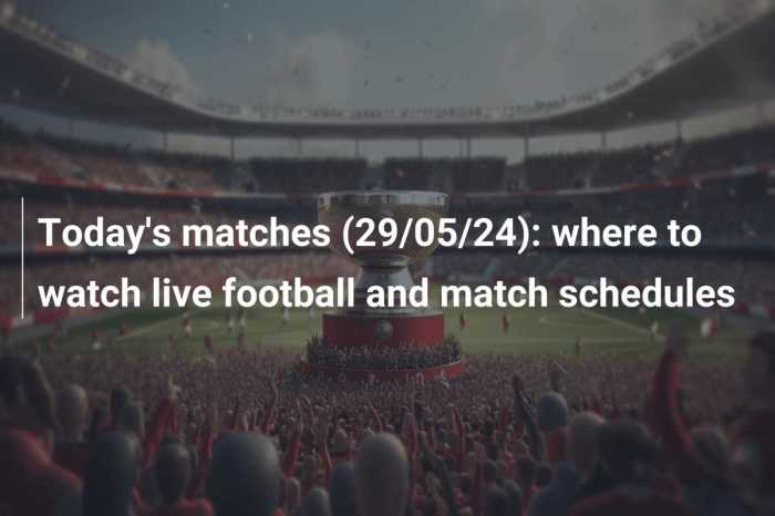 Jadwal pertandingan bola malam ini lengkap
